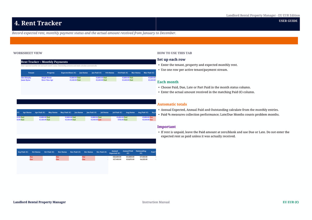 Rental Property Tracker