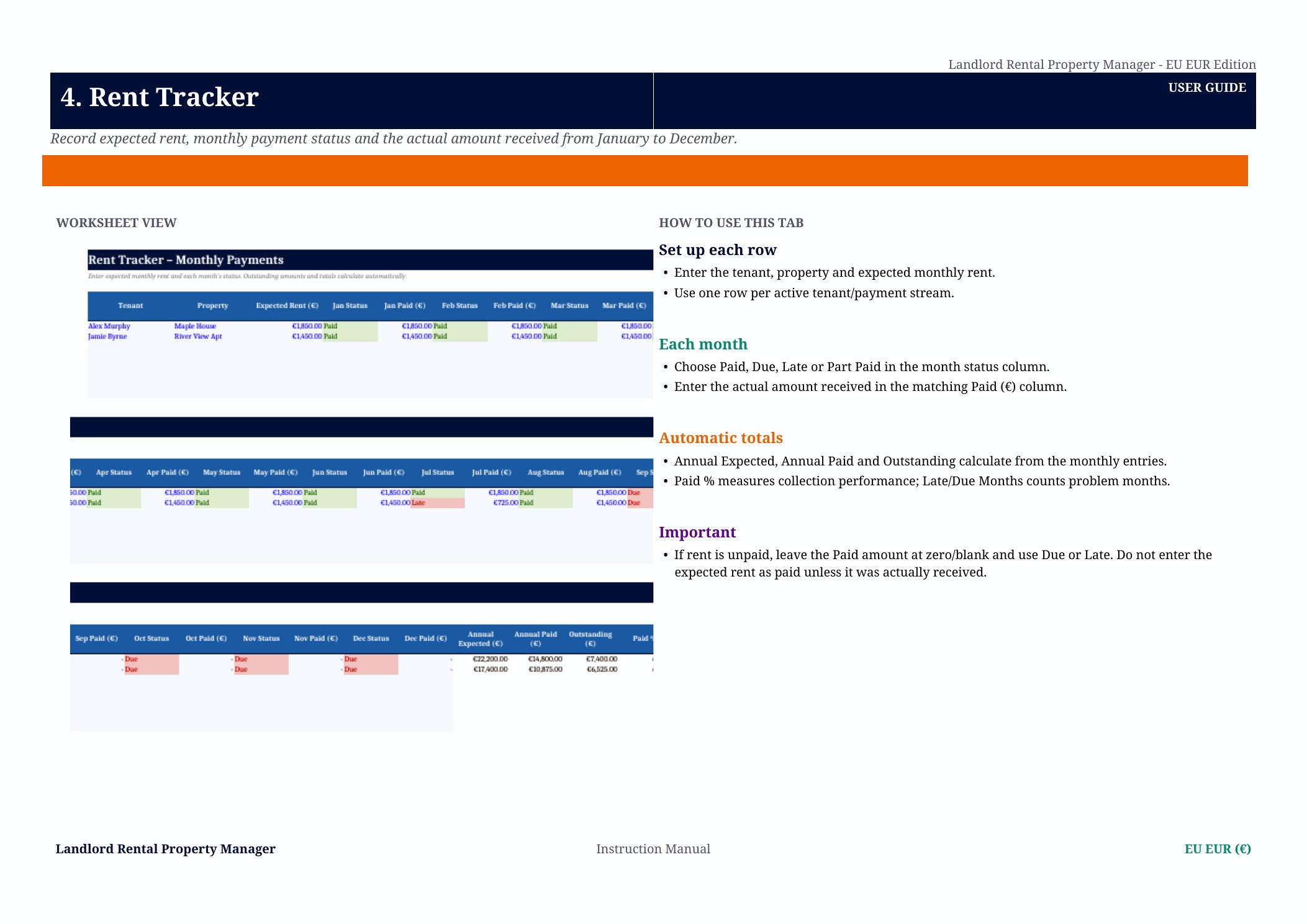 Rental Property Tracker