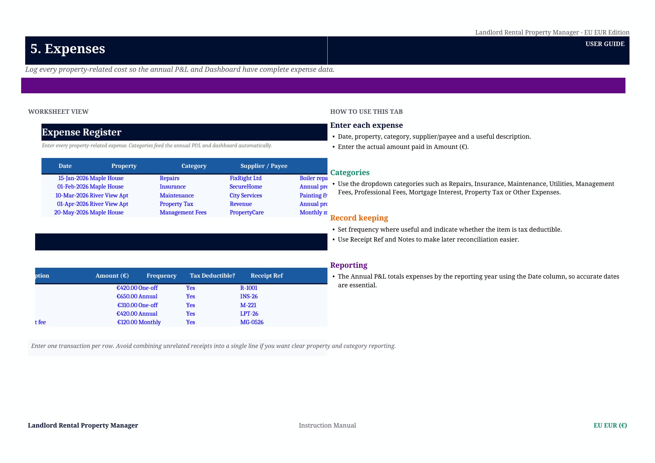 Rental Property Tracker
