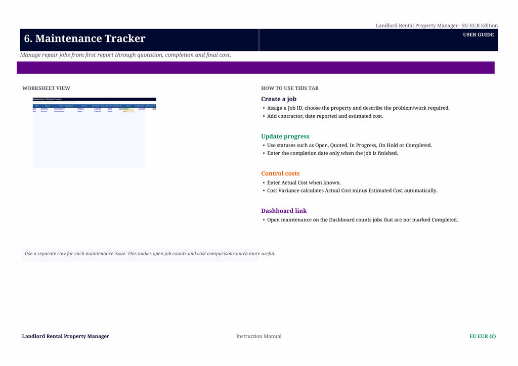 Rental Property Tracker