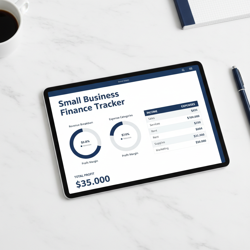 Small Business Finance Tracker - Excel Spreadsheet