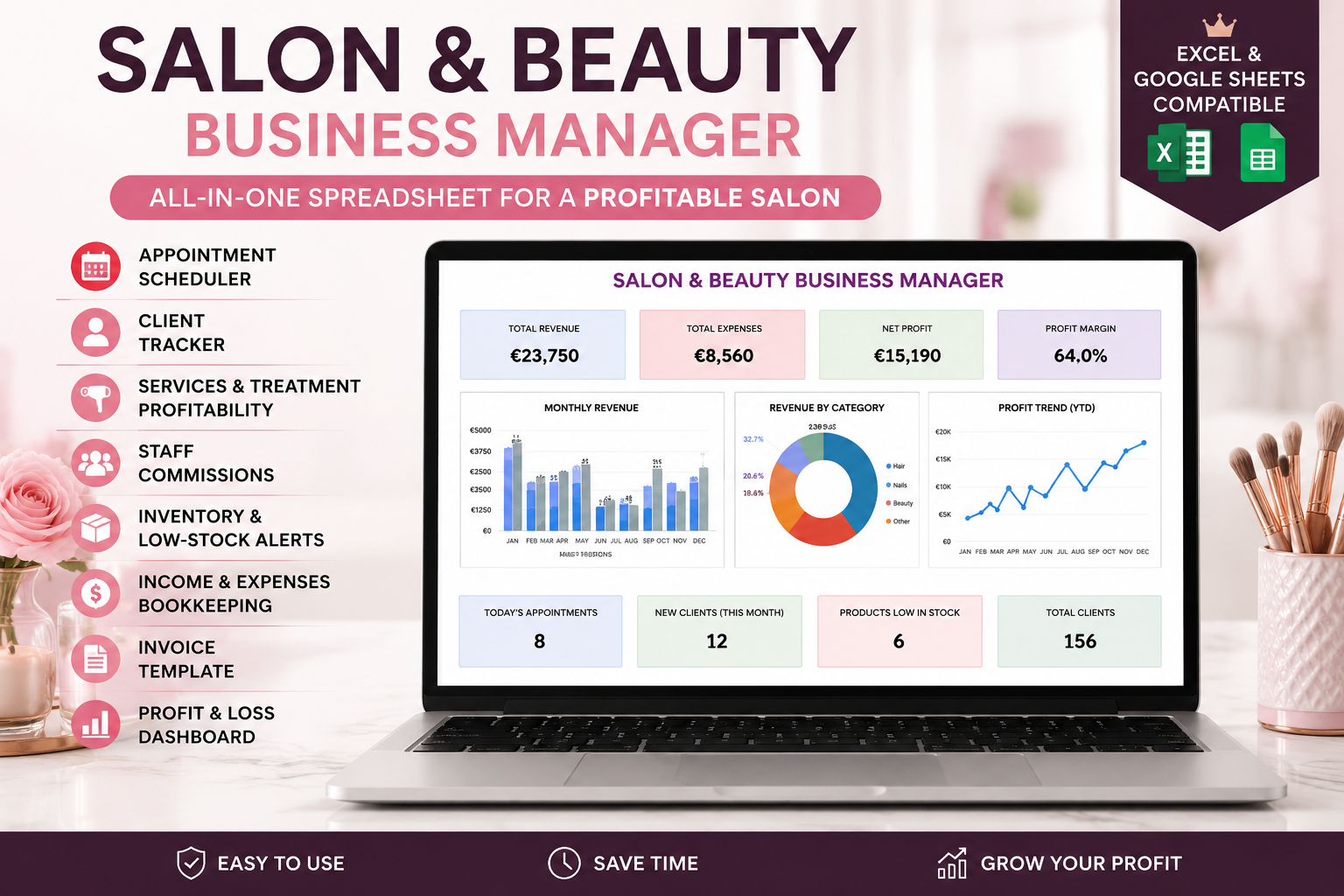 Beauty salon Business Manager